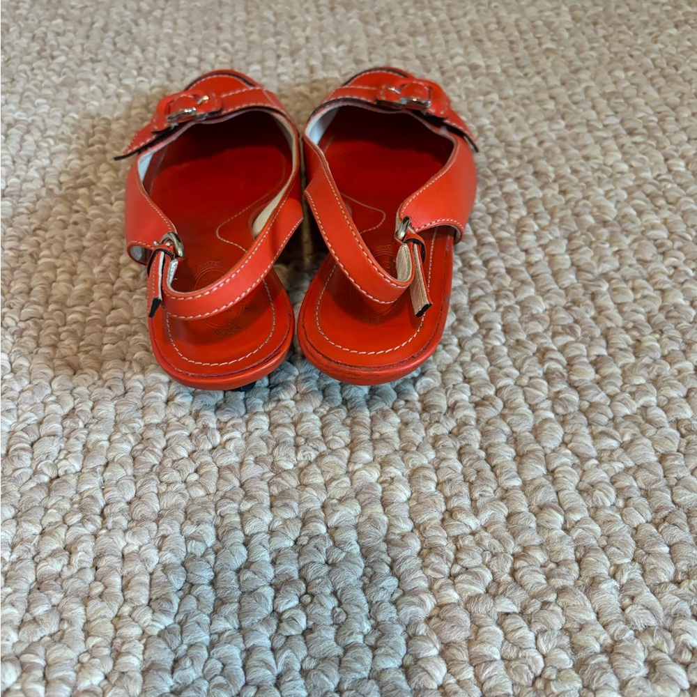 Tod’s Sling-Back Kitten Heels Size 8 38 Shoe with Buckle - Picture 3 of 9
